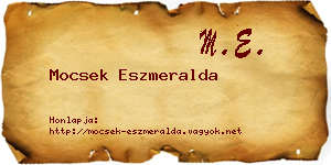 Mocsek Eszmeralda névjegykártya